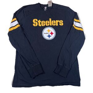 Pittsburgh Steelers NFL Adaptive Apparel Magnetic Long Sleeve Shirt Men's Small